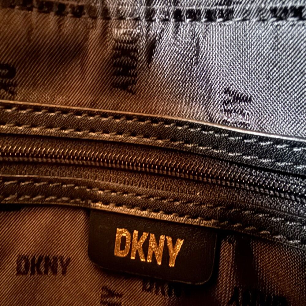 NWT DKNY Paige Satchel Crossbody Bag Black - Picture 9 of 11